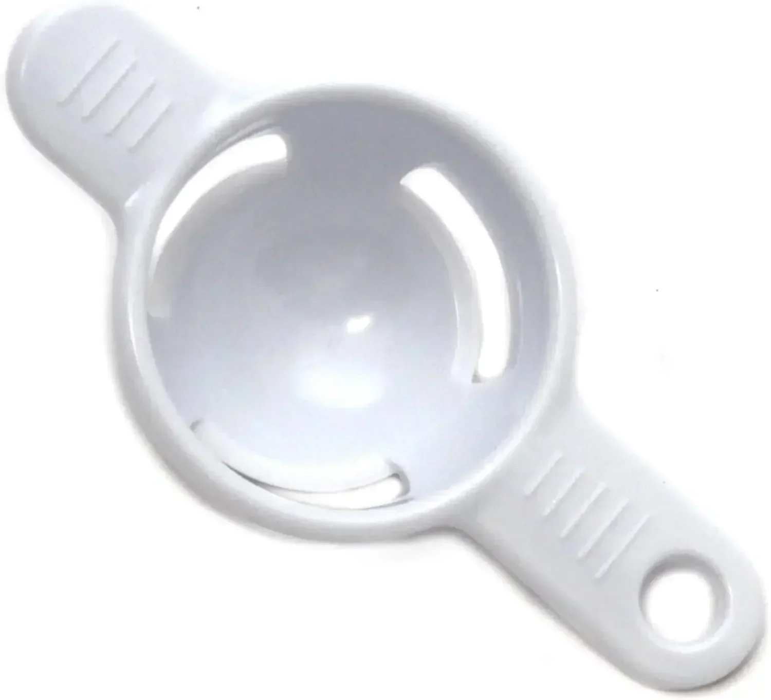 Egg Separator Tool - 高品質、迅速な配送！ 】基本的なプラスチック製の卵分離器、長さ5インチ、白、調理用