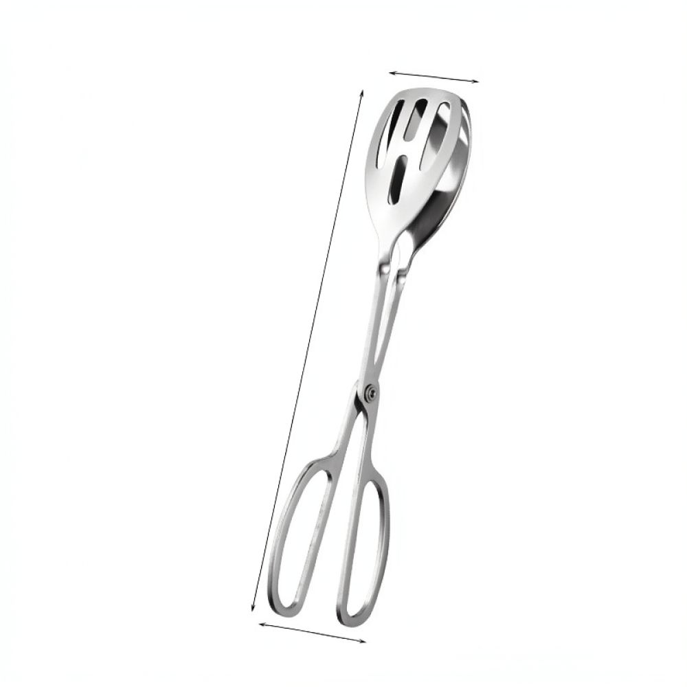 Kitchen Gadgets Gold - 頑丈なステンレス製キッチン用トング。パン、サラダ、ステーキ、グリル料理、ビュッフェでの盛り付けなど、様々な用途に使える調理器具。