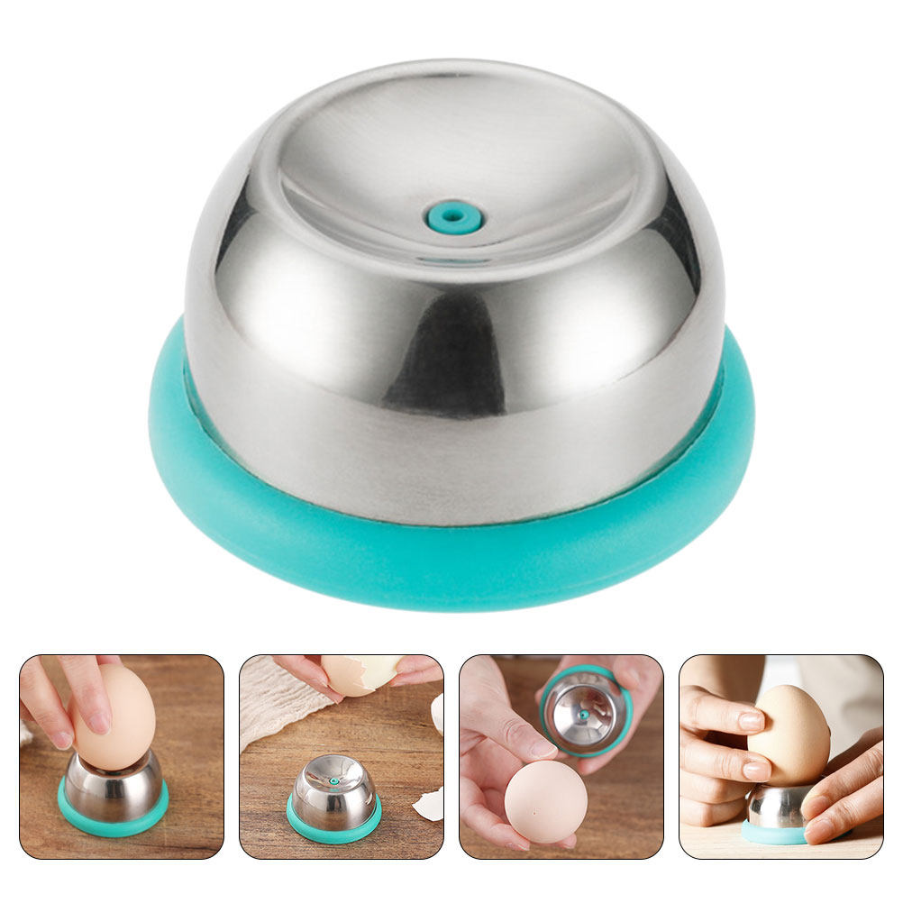 Kitchen Gadgets Gold - 頑丈な構造の卵割り器。ステンレス製本体、人間工学に基づいたPP製ハンドル。ゆで卵の皮を素早く剥くことができ、滑りにくいので、キッチンで便利に使える便利グッズ。