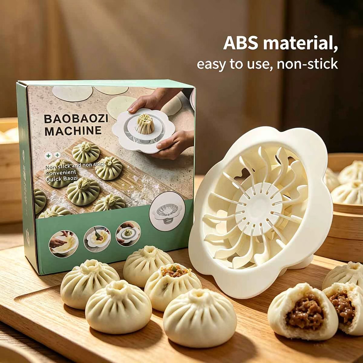 手動餃子パンメーカー器具 食品グレードABS製 クイックバオ - Kitchen Gadgets Dumpling Maker のレビューと価格