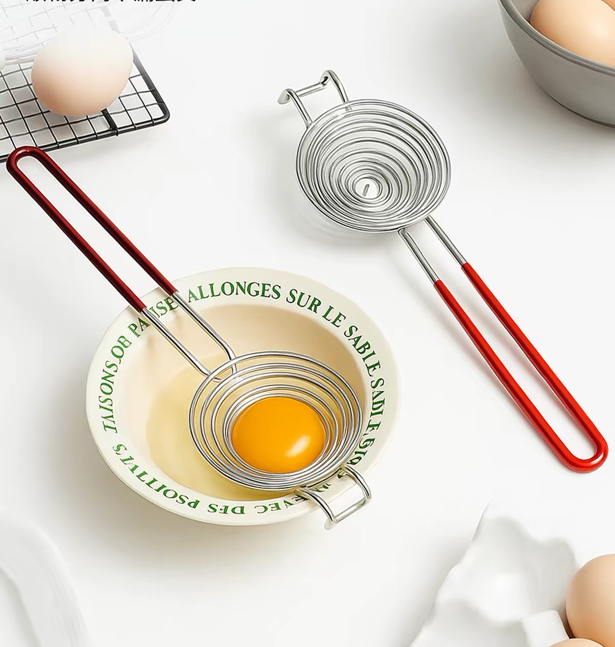 卵白分離器 ステンレス製 食品グレード 業務用 エッグビータ - Egg Separator Tool のレビューと価格