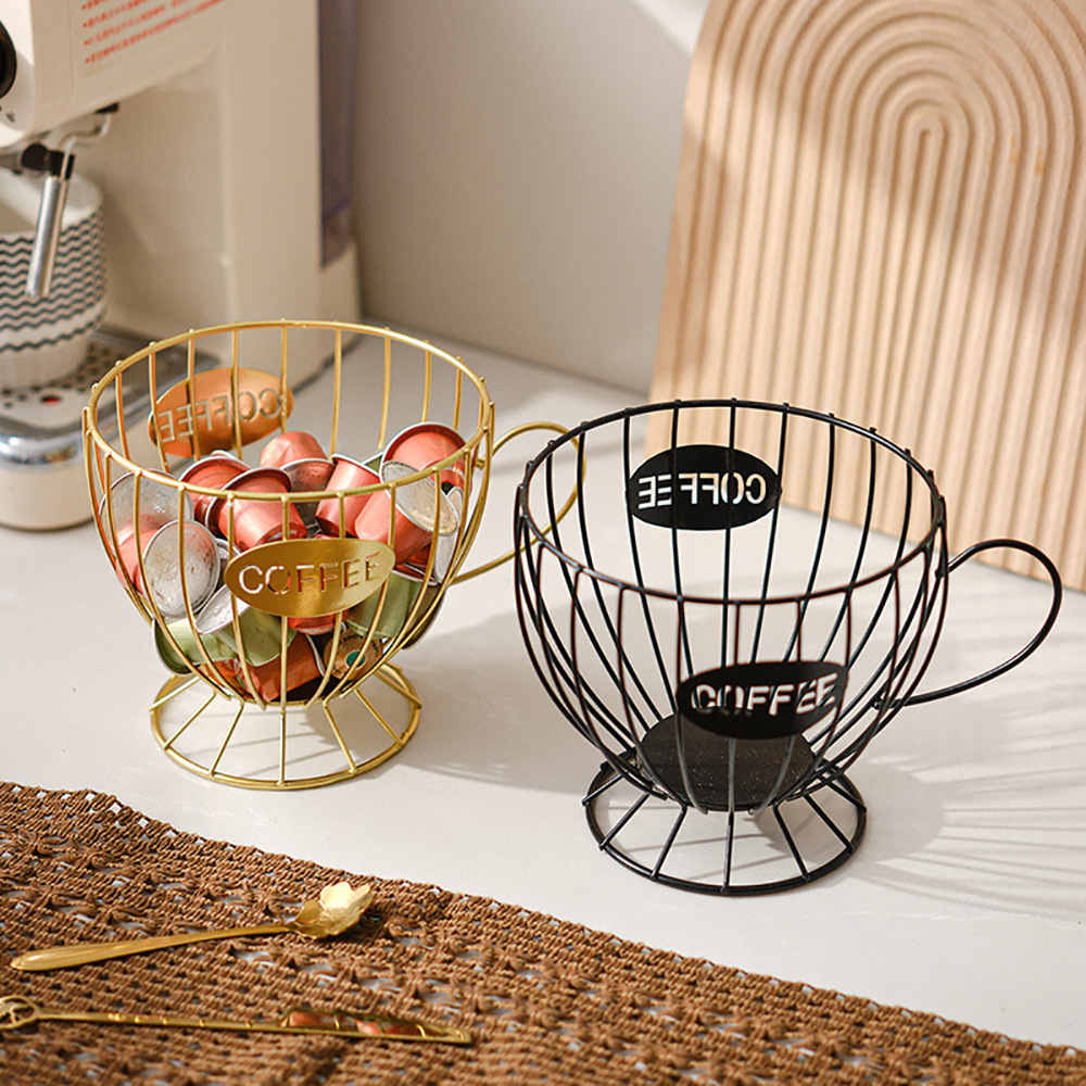 金属製コーヒーカプセルホルダー 大容量 カップ コーヒーポッ - Kitchen Gadgets Organizer のレビューと価格