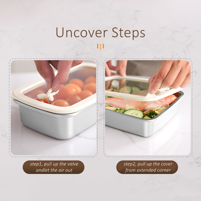 LFGB認証済みの純粋な304ステンレス製真空保存容器、電子 - Kitchen Gadgets Organizer のレビューと価格